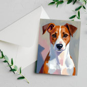 Jack Russell Terrier Schilderij Hond Huisdier Kaar
