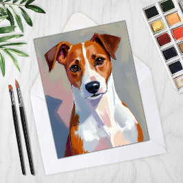 Jack Russell Terrier Schilderij Hond Huisdier Kaar