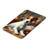  Jack Russell Terrier Schilderij Magneet (Linkerzijde)