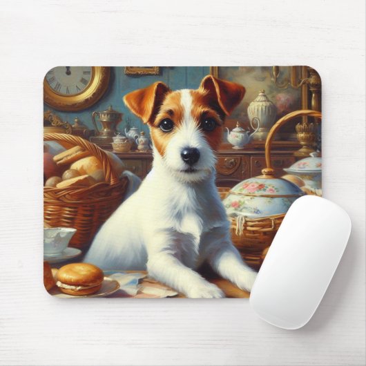 Jack Russell Terrier Schilderij Muismat (Met muis)