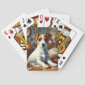  Jack Russell Terrier Schilderij Pokerkaarten (Achterkant)