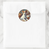  Jack Russell Terrier Schilderij Ronde Sticker (Tas)