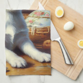 Jack Russell Terrier Schilderij Theedoek (Quarter Fold)