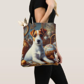 Jack Russell Terrier Schilderij Tote Bag (Dichtbij)
