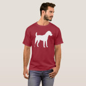 Jack Russell Terrier Silhouette T-shirt (Voorkant volledig)