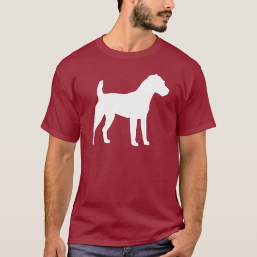 Jack Russell Terrier Silhouette T-shirt (Voorkant)