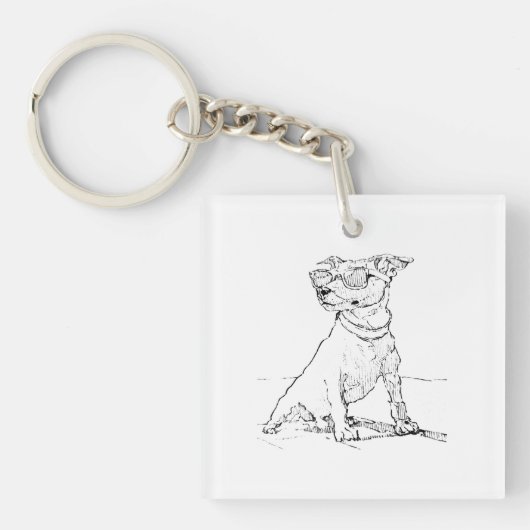 Jack Russell Terrier Sleutelhanger (voorkant)