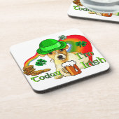 Jack Russell Terrier St Patricks Bier Onderzetter (Linkerzijde)