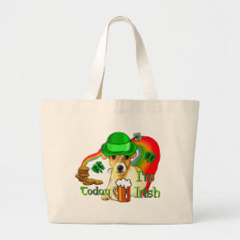 Jack Russell Terrier St Patricks Grote Tote Bag