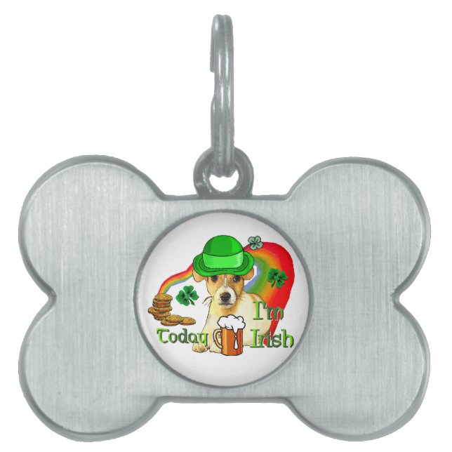 Jack Russell Terrier St Patricks Huisdieren Naamplaatje (voorkant)