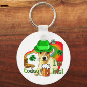 Jack Russell Terrier St Patricks Sleutelhanger (Voorkant)
