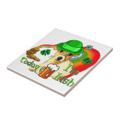 Jack Russell Terrier St Patricks Tegeltje (Zijkant)