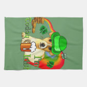 Jack Russell Terrier St Patricks Theedoek (Horizontaal)