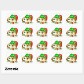 Jack Russell Terrier St Patricks Vierkante Sticker (Vel)