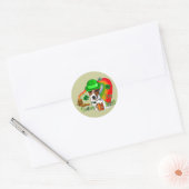 Jack Russell Terrier St Pats Ronde Sticker (Envelop)