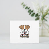 Jack Russell Terrier Sushi Lover Briefkaart (Staand voorkant)