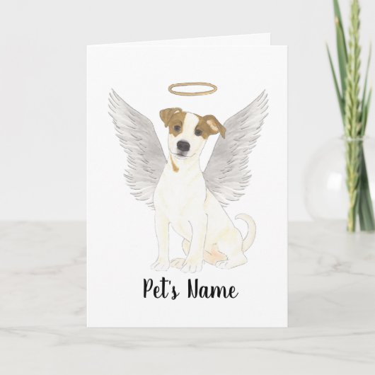 Jack Russell Terrier Sympathy Memorial Kaart (Voorkant)