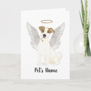 Jack Russell Terrier Sympathy Memorial Kaart
