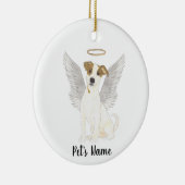 Jack Russell Terrier Sympathy Memorial Keramisch Ornament (Rechts)