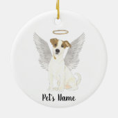 Jack Russell Terrier Sympathy Memorial Keramisch Ornament (Achterkant)