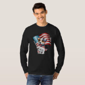 Jack Russell Terrier USA Flag T-shirt (Voorkant volledig)