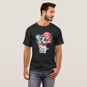 Jack Russell Terrier USA Flag T-shirt (Voorkant volledig)