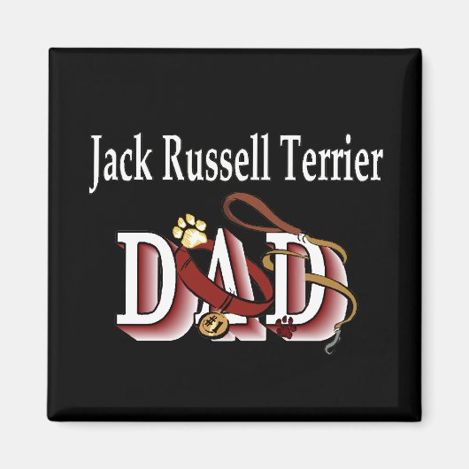 jack russell terrier vader Magneet (Voorkant)