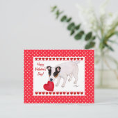 Jack Russell Terrier Valentijn Briefkaart (Staand voorkant)