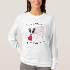 Jack Russell Terrier Valentijn Heart Shirt