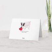 Jack Russell Terrier Valentijn Kaart Wood (Achterkant)