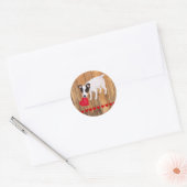 Jack Russell Terrier Valentijn Stickers Hout (Envelop)