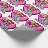 Jack Russell Terrier Valentijnsdag Cadeaupapier (Hoek)