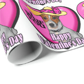 Jack Russell Terrier Valentijnsdag Cadeaupapier (Rol Hoek)