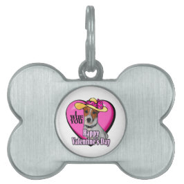 Jack Russell Terrier Valentijnsdag Huisdieren Naamplaatje