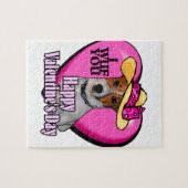 Jack Russell Terrier Valentijnsdag Legpuzzel (Horizontaal)