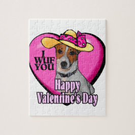 Jack Russell Terrier Valentijnsdag Legpuzzel
