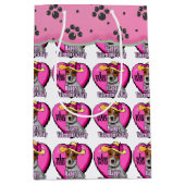 Jack Russell Terrier Valentijnsdag Medium Cadeauzakje (Voorkant)