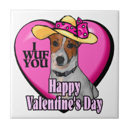 Jack Russell Terrier Valentijnsdag Tegeltje