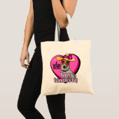 Jack Russell Terrier Valentijnsdag Tote Bag (Voorkant (product))