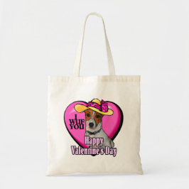 Jack Russell Terrier Valentijnsdag Tote Bag