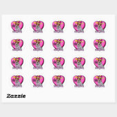 Jack Russell Terrier Valentijnse Ronde Sticker (Vel)