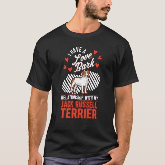 Jack Russell Terrier Valentine's Day Jack Russell T-shirt (Voorkant)