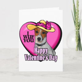 Jack Russell Terrier Valentines Feestdagen Kaart