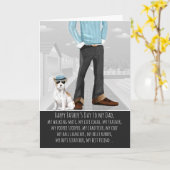 Jack Russell Terrier van de Dog Vaderdag auto Kaart (Gele Bloem)