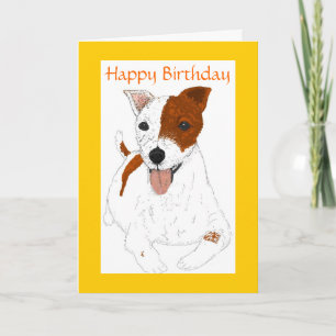 Jack Russell Terrier Verjaardagskaart Kaart