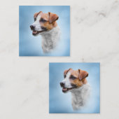 Jack Russell Terrier Vierkante Visitekaartje (Voorkant / Achterkant)