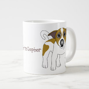 Jack Russell Terrier Voeg gewoon naam toe Grote Koffiekop