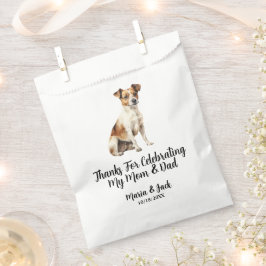 Jack Russell Terrier Volledige Kleur Huwelijk voor Bedankzakje