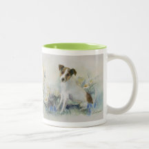 Jack Russell Terrier Waterverf Dog Painting