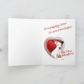 Jack Russell Terrier wordt mijn Valentijn Feestdagen Kaart (Binnen)